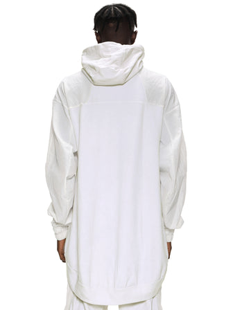 EMBROIDERED OVERSIZED HOODIE - DIRT WHITE