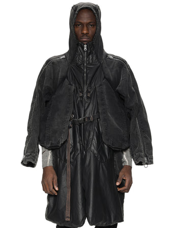 Ronan / Multi-layered quilted long coat