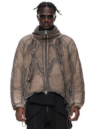 Manta Cargo Quilted Bomber Jacket