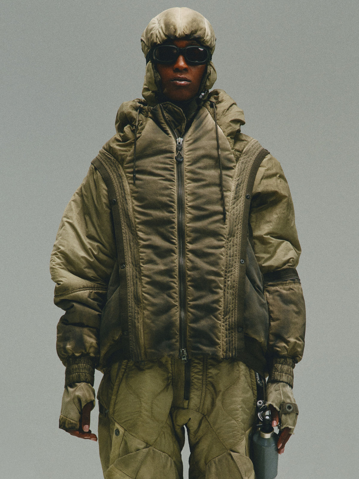 OB / Dual-Form Sleeve Module Bomber Jacket