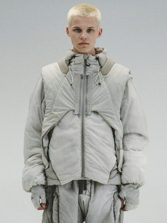 Stellalchemist Multi-Form Quilted Vest/Jacket/Coat [Modular Two-Piece Set]