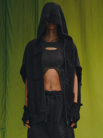 LPU / Union Stellar-Ring Embroidery Hooded Tank