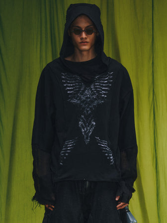 ES / Ember-Syn Linen-Cotton Patchwork Long Sleeve