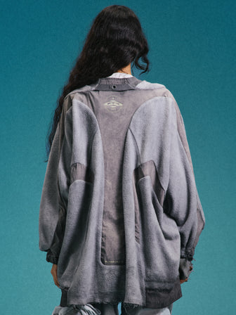 AMS / Contour-Knit Overdyed Pullover