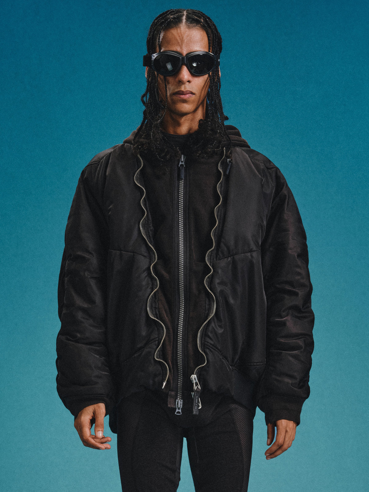 Raiden-17 / Low-Orbit MA-1 Aged Faux-Layered Padded Bomber