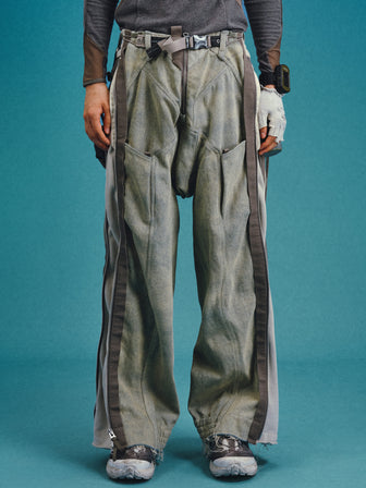GOB / Trailseeker Webbing-Strip Wash Denim Pants