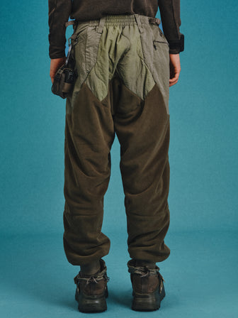EX-6 / Brushed Fleece & Gourd Cotton Quilted Marching Trousers