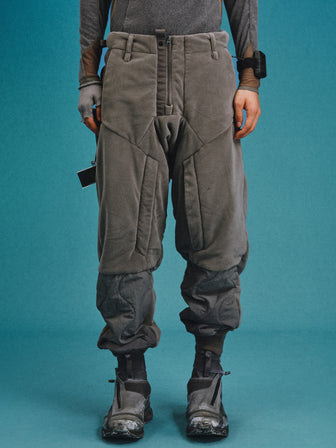 EX-6 / Brushed Fleece & Gourd Cotton Quilted Marching Trousers