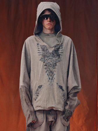 ES / Ember-Syn Linen-Cotton Patchwork Long Sleeve