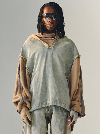 EM / Migrant Neck Gaiter Hoodie Pullover