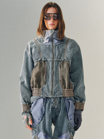 EM / Patroller Detachable Sleeve Denim Jacket