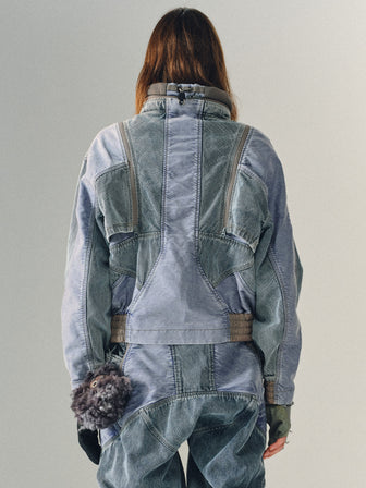 EM / Patroller Detachable Sleeve Denim Jacket