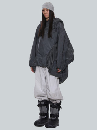LPU / Expandable Cocoon-style Padded Hoodie
