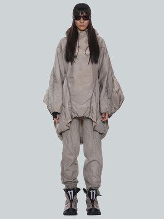 LPU / Expandable Cocoon-style Padded Hoodie