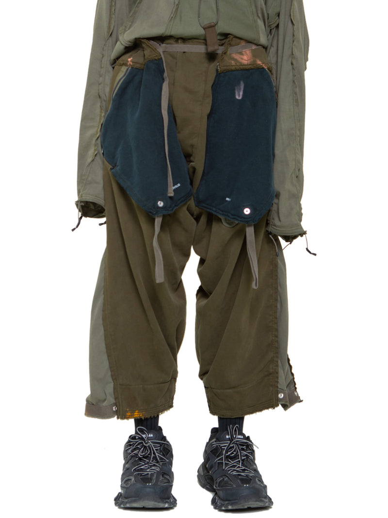 Pleated Wide Leg Boxer Pants - Dressed in Lala