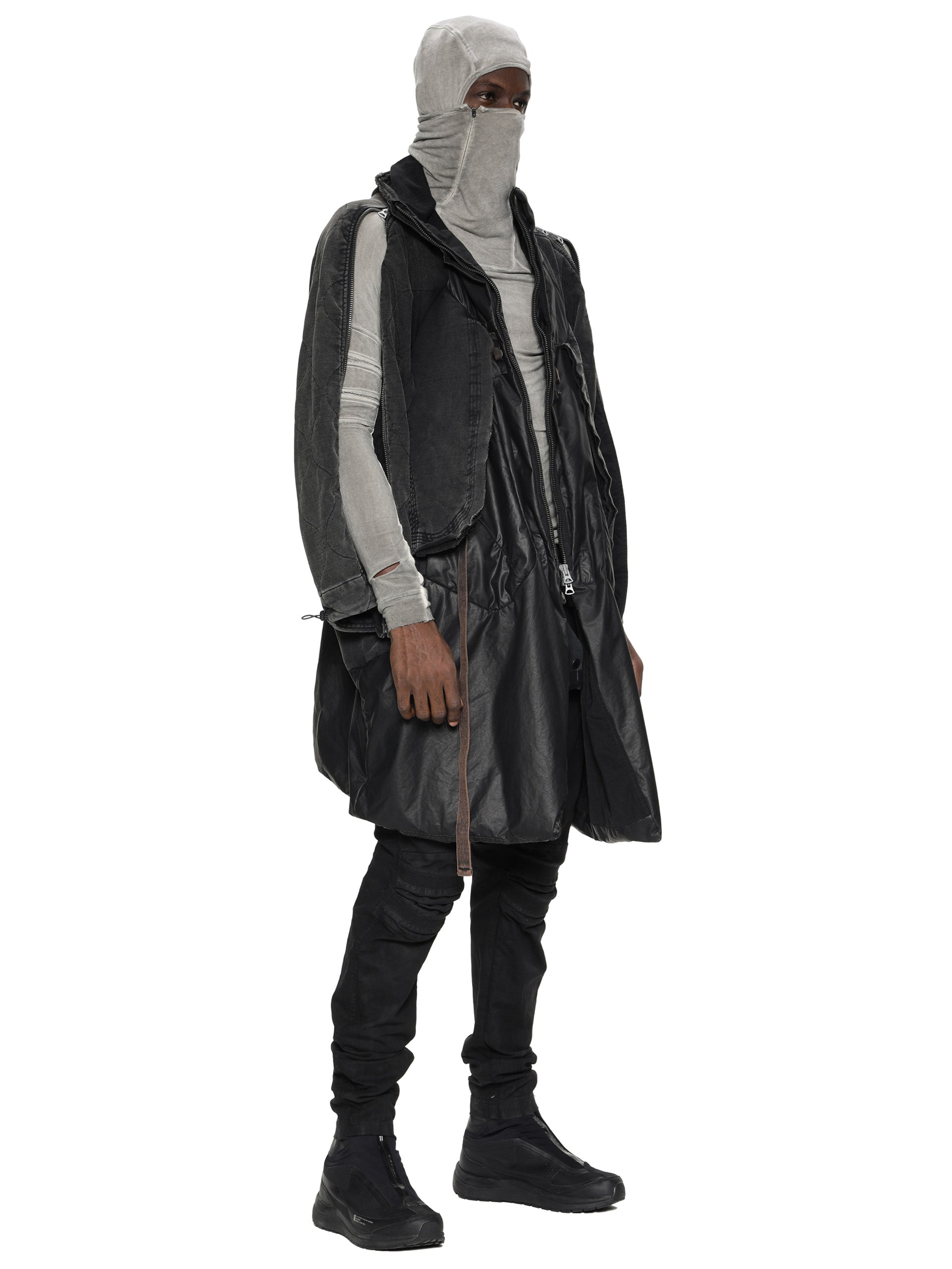 Ronan / Multi-layered quilted long coat – HAMCUS