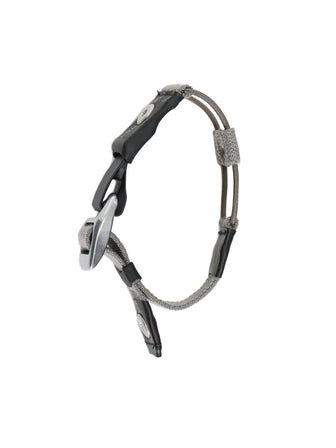 Elastic string bracelet/keyholder