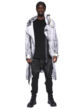"FROST" WIRED COLLAR TERRY LONG COAT
